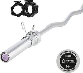 Gryf olimpijski łamany HMS Premium GOL200 200 kg