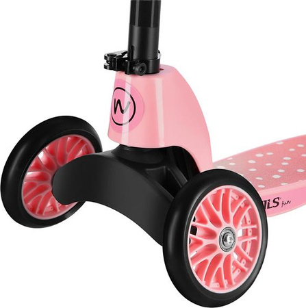 Hulajnoga balansowa składana 2w1 dziecięca Nils Fun HLB202 różowa