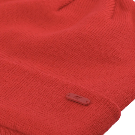 Czapka zimowa ciepła 4F U622 czerwona 4FWAW25ACAPU622 62S
