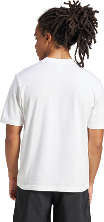 Koszulka męska adidas Essentials Small Logo Single Jersey biała JF1092