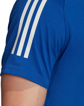 Koszulka męska adidas Condivo 20 Polo niebiesko-biała ED9237