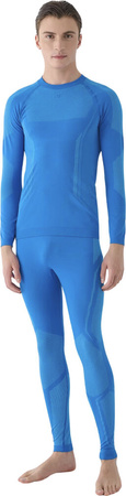 Bielizna termoaktywna legginsy spodnie kalesony męskie 4F M166 niebieskie 4FWAW24USEAM166 33S