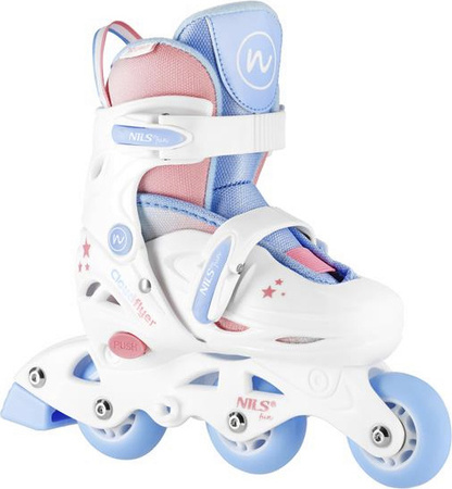 Dzięciece łyżworolki wrotki 3w1 regulowane Nils fun NJ1190 rozmiar S (30-33)