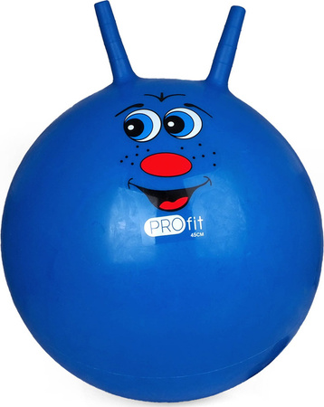 Piłka gimnastyczna do skakania z uchwytem i pompką Profit 45 cm