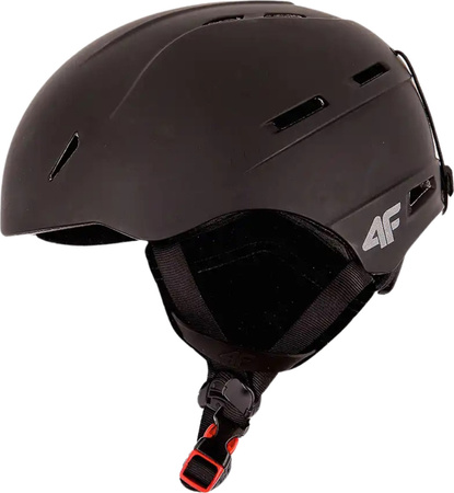 Kask narciarski dla dzieci 4F U063 czarny 4FJWAW24AHELU063 21S rozmiar S 52-56 cm