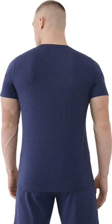 Koszulka męska 4F FNK M1344 ciemny granat melanż 4FWSS25TFTSM1344 30M