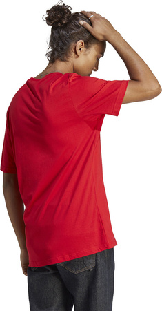 Koszulka męska adidas Essentials Single Jersey Embroidered Small Logo Tee czerwona IC9290