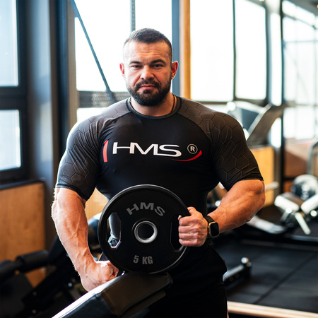 Talerz olimpijski ogumowany 2 x 5 kg HMS TOG05 2 x 5 kg