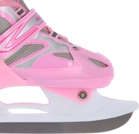 Łyżworolki z wymienną płozą hokejową Nils Extreme NH18366 A 2w1 rozmiar 39-42 różowe