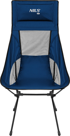 Krzesło turystyczne kempingowe składane bardzo lekkie granatowe Nils Camp NC3322