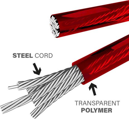 Szybka skakanka Hms Premium SK60 czarno-czerwona 2780 mm