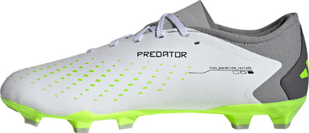 Buty piłkarskie adidas Predator Accuracy.3 L FG biało-szare GZ0014