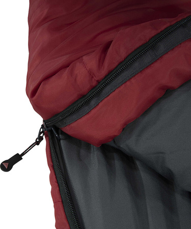 Śpiwór turystyczny mumia High Peak TR 350 bordowo-szary 23068