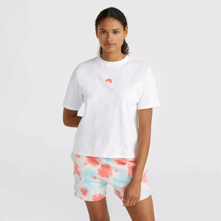 Damska koszulka z krótkim rękawem O'neill WOW T-SHIRT snow white rozmiar S