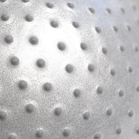 Piłka gimnastyczna masujaca fitness HMS yb03n 65cm jasnoszara