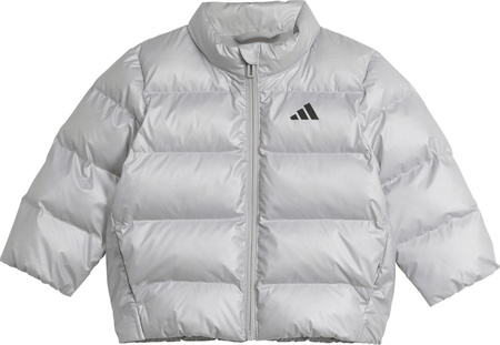 Kurtka dla dzieci adidas Synthetic Down Glam srebrna JM8870