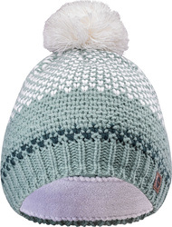 Damska czapka zimowa ciepła Hi-tec Lady Hervina turkusowo-biała
