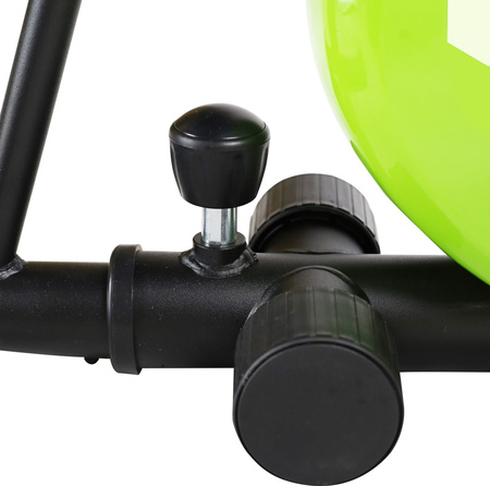 Poziomy rowerek magnetyczny HMS R9259 (9 kg) czarno-zielony