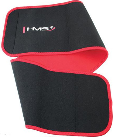 Zestaw hula hop z wypustkami i obciążnikiem HMS hhw01 czarne pas wyszczuplający br163 czerwony