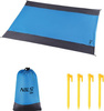 Mata turystyczna piknikowa plażowa ripstop Nils camp NC1716 niebieska 210x200cm