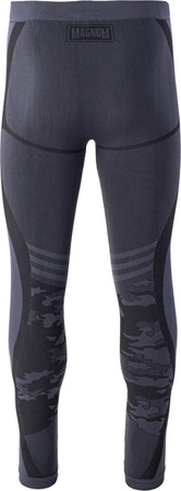 Męskie legginsy termoaktywne militarne Magnum Camo Bottom szare rozmiar XXXL