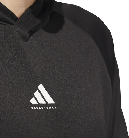 Bluza męska adidas Basketball Crazy Warm Hoody czarna JN2491