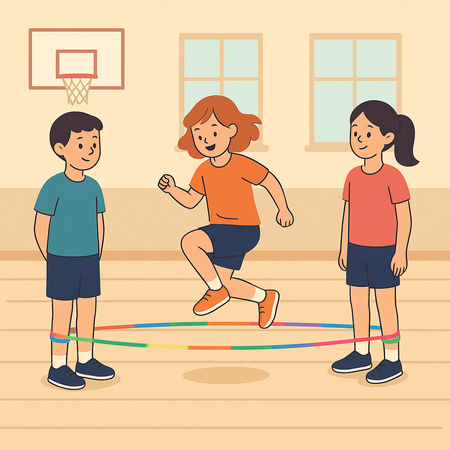 Guma sznur do skakania tęczowy SMJ sport JR-07 7m