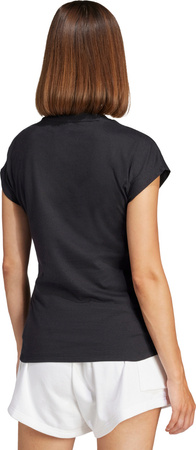 Koszulka damska adidas Essentials Linear Cotton czarna JC8238