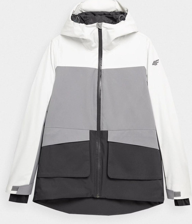 Kurtka narciarska damska 4F biała H4Z22 KUDN005 10S