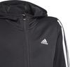 Bluza dla dzieci adidas Designed 2 Move 3-Stripes Hoodie czarno-biała GN1462