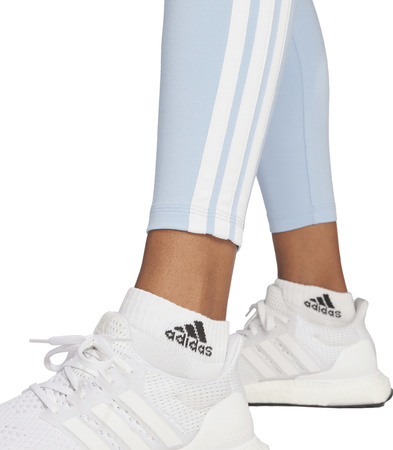 Legginsy damskie adidas Essentials 3-Stripes Cotton błękitne JE0070