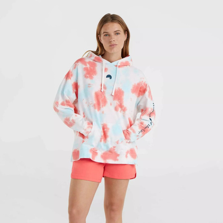 Damska bluza O'neill WOW HOODIE pink ice cube tie dye rozmiar M