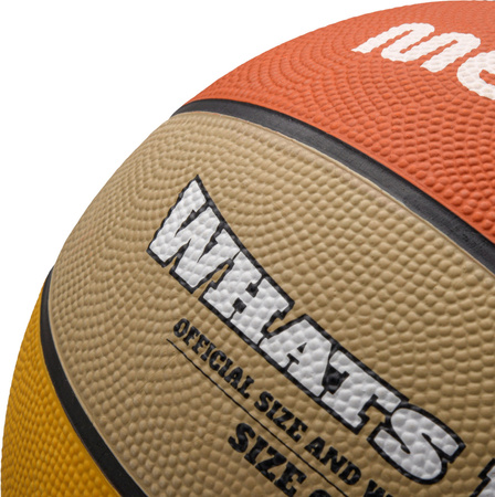 Piłka do koszykówki koszykowa Meteor What's Up pomarańczowo-beżowa 16799