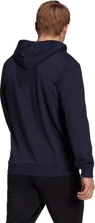 Bluza męska adidas Essentials French Terry Linear Logo Hoodie granatowa GK9066