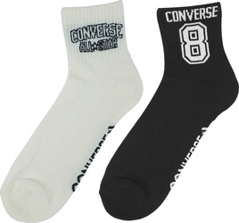 Skarpety Converse 2 pak białe, czarne E1345A