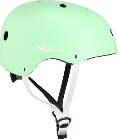 Kask rowerowy na rolki deskorolkę hulajnogę Nils Extreme MTW001 miętowy rozmiar L 58-61 cm