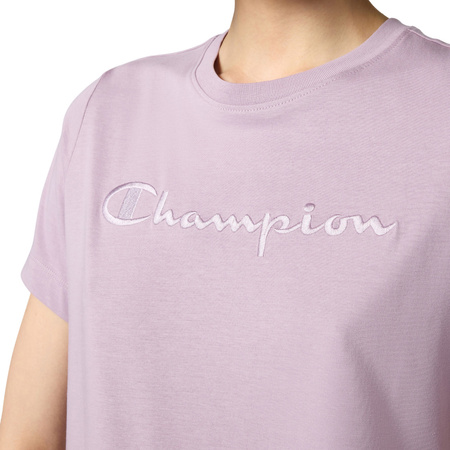 Koszulka damska Champion SS Tee różowa 118382 VS100