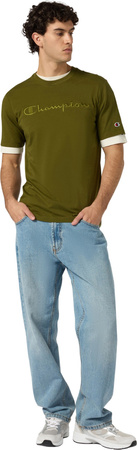 Koszulka męska Champion SS Tee oliwkowa 220273 GS585