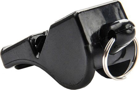 Gwizdek Meteor Wolf bezkulkowy plastikowy czarny 38500