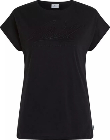 Damska koszulka z krótkim rękawem O'neill ESSENTIALS O'NEILL SIGNATURE T-SHIRT black out rozmiar XL