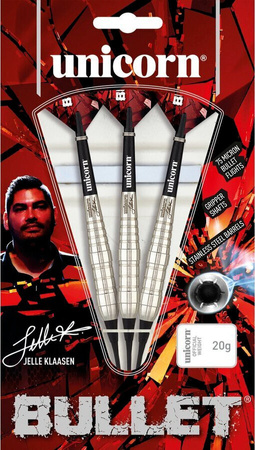Rzutki soft tip Unicorn BULLET STAINLESS STEEL- Jelle Klaasen