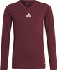 Koszulka termoaktywna dla dzieci adidas Team Base bordowa GN7510