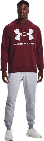 Bluza męska Under Armour Rival Fleece Big Logo HD bordowa 1357093 690