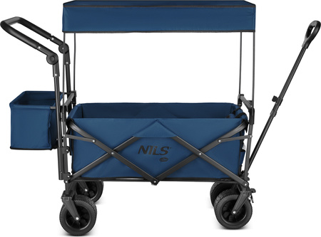 Wózek turystyczny plażowy transportowy kempingowy składany z daszkiem Nils Camp NC2605 120 L