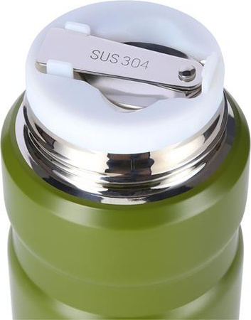 Termos turystyczny obiadowy z łyżką Nils camp NCT02 stal nierdzewna zielony 750ml
