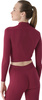 Koszulka damska 4F Longsleeve FNK F483 burgund 4FRAW24TFLOF483 60S