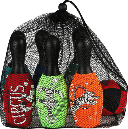 Zestaw kręgli neoprenowych dla dzieci Sunflex Funsport Bowling Set Circus 74024