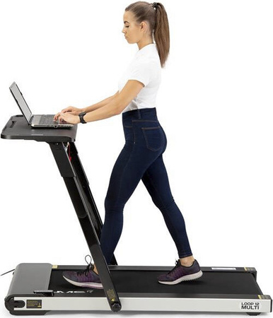 Bieżnia elektryczna z biurkiem Hms LOOP12 Multi Czarna