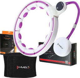 Zestaw Hula hop magnetyczny z licznikiem pas wyszczuplający HMS 71 - 106 cm