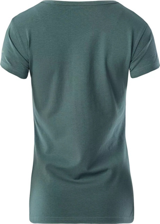 Damska koszulka z krótkim rękawem Hi-tec LADY DEFI M000160004 silver pine rozmiar XXL